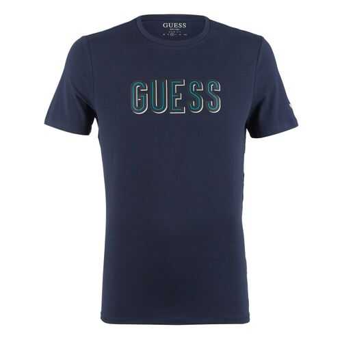 Футболка мужская Guess M0YI9A-J1300 синяя XXL в Лав Репаблик