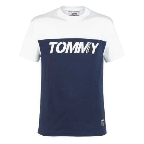 Футболка мужская Tommy Jeans DM0DM08099 YBR синяя XL в Лав Репаблик