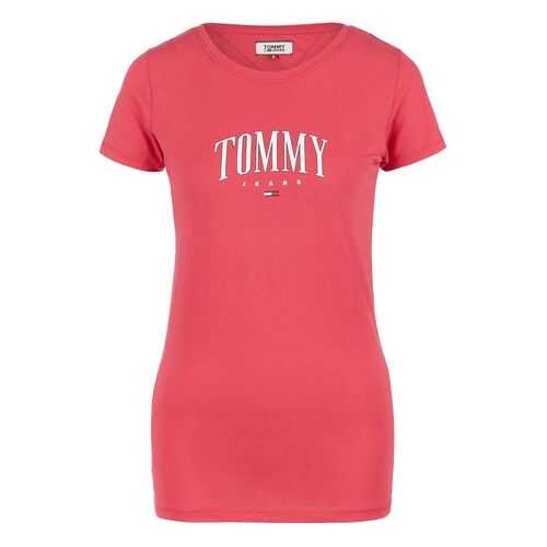 Футболка женская Tommy Jeans DW0DW08061 XIF розовая S в Лав Репаблик